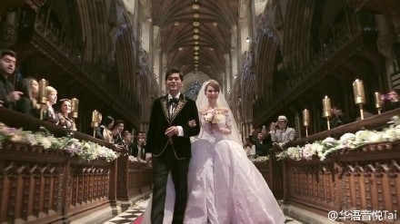 周杰伦 昆凌 大婚(图片来源:新浪微博)