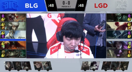 BLG全胜斩落LGD 优势逐步蚕食拿下首胜