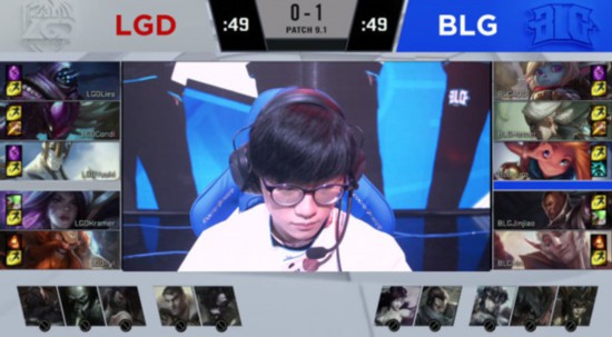 BLG全胜斩落LGD 优势逐步蚕食拿下首胜
