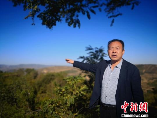甘肃崆峒添“绿翼”:林业人峭壁挂绳“悬空植树”