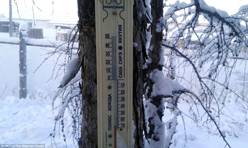 世界上最冷的村庄零下62度